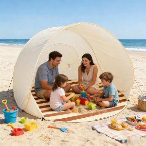 Tente de Plage Pop-Up - Abri Solaire UPF50+, 120x120x100 cm | POPYTENT