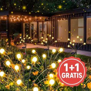 Lampes solaires de jardin (lumière chaude) | SOMPEX 1+1 GRATUIT